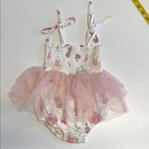 Angel Dear Pink Floral Tutu Onesie